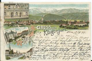 Gruss aus Klagenfurt - Klagenfurt am Wörthersee - alte historische Fotos Ansichten Bilder Aufnahmen Ansichtskarten 