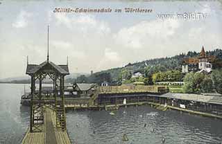 Militätschwimmschule - Klagenfurt am Wörthersee - alte historische Fotos Ansichten Bilder Aufnahmen Ansichtskarten 