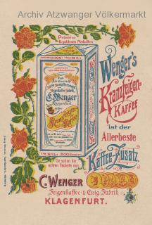 Klagenfurt, Werbekarte C. Wenger  - St. Ruprecht  (11. Bez) - alte historische Fotos Ansichten Bilder Aufnahmen Ansichtskarten 