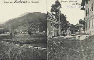 Kirchbach - Bergers Gasthöfe - Kirchbach - alte historische Fotos Ansichten Bilder Aufnahmen Ansichtskarten 