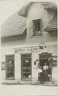 Kaufhaus zur Linde in Steindorf - Steindorf am Ossiacher See - alte historische Fotos Ansichten Bilder Aufnahmen Ansichtskarten 