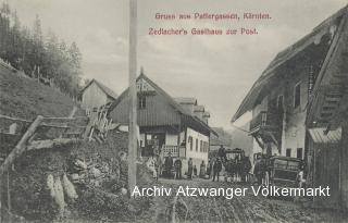 Pattergassen, Zedlachers Gasthaus zur Post - Feldkirchen - alte historische Fotos Ansichten Bilder Aufnahmen Ansichtskarten 