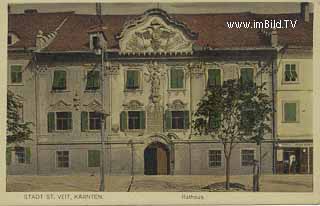 Rathaus in St. Veit - St. Veit an der Glan - alte historische Fotos Ansichten Bilder Aufnahmen Ansichtskarten 