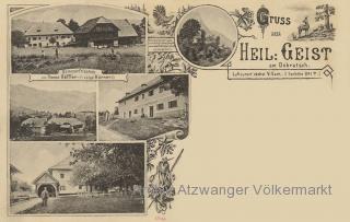 5 Bild Schmuckkarte, Heiligen Geist am Dobratsch - - Europa - alte historische Fotos Ansichten Bilder Aufnahmen Ansichtskarten 