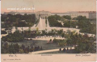 Staatsbahnhof,Maria Josefapark - Wien - alte historische Fotos Ansichten Bilder Aufnahmen Ansichtskarten 