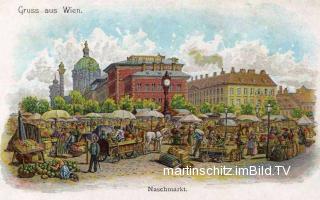 Wien, Naschmarkt - Wien,Wieden - alte historische Fotos Ansichten Bilder Aufnahmen Ansichtskarten 