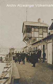 Vereinshaus des Eislaufvereines am Lendkanal - Villacher Vorstadt  (8. Bez) - alte historische Fotos Ansichten Bilder Aufnahmen Ansichtskarten 