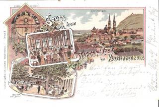 Gruss aus dem Stiftskeller in Klosterneunurg - Klosterneuburg - alte historische Fotos Ansichten Bilder Aufnahmen Ansichtskarten 