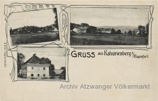 3 Bild Karte Klagenfurt Kalvarienberg - Annabichl  (9. Bez) - alte historische Fotos Ansichten Bilder Aufnahmen Ansichtskarten 