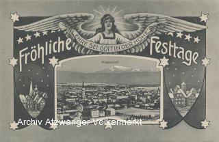 Klagenfurt Weihnachtskarte - Klagenfurt am Wörthersee - alte historische Fotos Ansichten Bilder Aufnahmen Ansichtskarten 