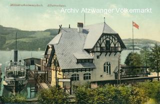 Klagenfurt, Militärschwimmschule Albatroshaus - Klagenfurt am Wörthersee - alte historische Fotos Ansichten Bilder Aufnahmen Ansichtskarten 