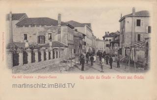 Grado, Hospiz Gasse - Italien - alte historische Fotos Ansichten Bilder Aufnahmen Ansichtskarten 