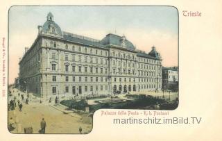 Triest, K.k. Postamt - Italien - alte historische Fotos Ansichten Bilder Aufnahmen Ansichtskarten 