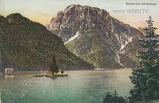 Raibler See mit Seekopf - Italien - alte historische Fotos Ansichten Bilder Aufnahmen Ansichtskarten 