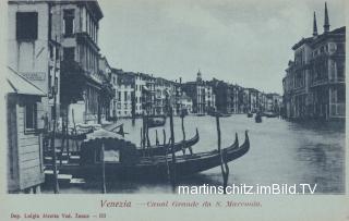 Venedig, Canal Grande - Mondscheinkarte - Venetien - alte historische Fotos Ansichten Bilder Aufnahmen Ansichtskarten 