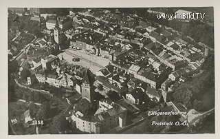 Freistadt - Luftbildaufnahme - Freistadt - alte historische Fotos Ansichten Bilder Aufnahmen Ansichtskarten 