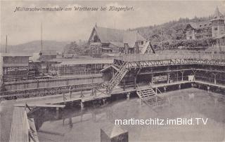Klagenfurt Freyenthurn, Militärschwimmschule - St. Martin   (12. Bez) - alte historische Fotos Ansichten Bilder Aufnahmen Ansichtskarten 