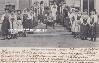 Gruppe von Kärntner Dirndl'n - Klagenfurt am Wörthersee - alte historische Fotos Ansichten Bilder Aufnahmen Ansichtskarten 