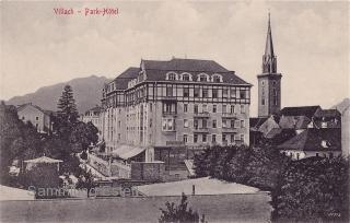 Parkhotel von der Ostseite - Kärnten - alte historische Fotos Ansichten Bilder Aufnahmen Ansichtskarten 