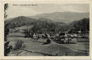 Dorfansicht Kärntnerisch Laßnitz gegen Süden - Laßnitz - alte historische Fotos Ansichten Bilder Aufnahmen Ansichtskarten 