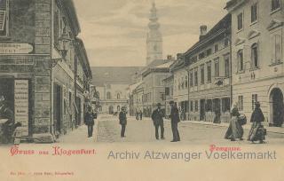Klagenfurt Domgasse - Klagenfurt am Wörthersee - alte historische Fotos Ansichten Bilder Aufnahmen Ansichtskarten 