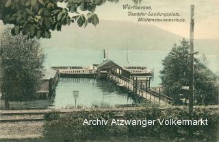 Klagenfurt. Militär-Schwimmschule  - Klagenfurt am Wörthersee - alte historische Fotos Ansichten Bilder Aufnahmen Ansichtskarten 