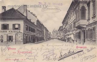 Klagenfurt Burggasse - Klagenfurt am Wörthersee - alte historische Fotos Ansichten Bilder Aufnahmen Ansichtskarten 