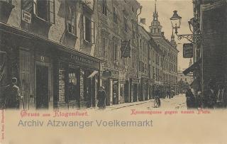 Klagenfurt,  Kramergasse gegen Neuen Platz - Klagenfurt am Wörthersee - alte historische Fotos Ansichten Bilder Aufnahmen Ansichtskarten 
