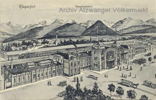 Klagenfurt Hauptbahnhof - Klagenfurt am Wörthersee - alte historische Fotos Ansichten Bilder Aufnahmen Ansichtskarten 
