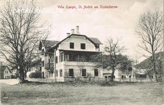 Villa Langer in St. Andrä - alte historische Fotos Ansichten Bilder Aufnahmen Ansichtskarten 
