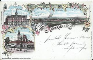 Gruss aus Neunkirchen - Niederösterreich - alte historische Fotos Ansichten Bilder Aufnahmen Ansichtskarten 