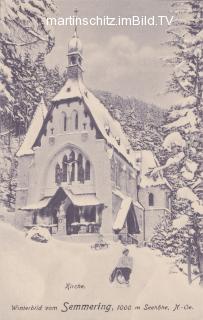 Winterbild am Semmering - Niederösterreich - alte historische Fotos Ansichten Bilder Aufnahmen Ansichtskarten 