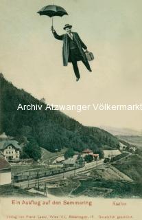 Semmering, Bahnhof  - Niederösterreich - alte historische Fotos Ansichten Bilder Aufnahmen Ansichtskarten 
