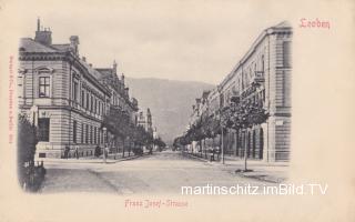 Leoben, Franz Josef-Strasse - Steiermark - alte historische Fotos Ansichten Bilder Aufnahmen Ansichtskarten 