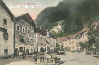 Hallstatt - Marktplatz - Oberösterreich - alte historische Fotos Ansichten Bilder Aufnahmen Ansichtskarten 