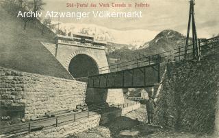 Wocheinerbahn, Tunnel Süd Portal - Slowenien - alte historische Fotos Ansichten Bilder Aufnahmen Ansichtskarten 