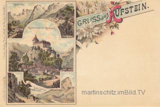 3 Bild Litho Karte -  Kufstein - Tirol - alte historische Fotos Ansichten Bilder Aufnahmen Ansichtskarten 