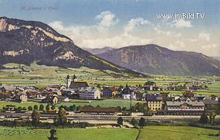 St. Johann mit Bahnhof - Tirol - alte historische Fotos Ansichten Bilder Aufnahmen Ansichtskarten 