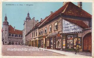 Marburg, Burgplatz - Slowenien - alte historische Fotos Ansichten Bilder Aufnahmen Ansichtskarten 