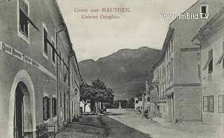 Mauthen - Unterer Ortsplatz - Kötschach-Mauthen - alte historische Fotos Ansichten Bilder Aufnahmen Ansichtskarten 