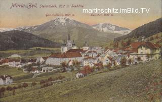 Mariazell Ortsansicht - alte historische Fotos Ansichten Bilder Aufnahmen Ansichtskarten 