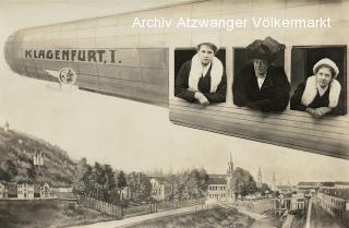 Klagenfurt,  Zeppelin - Europa - alte historische Fotos Ansichten Bilder Aufnahmen Ansichtskarten 