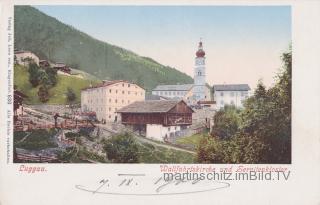 Maria Luggau, Wallfahrtskirche mit Servitenkloster - Lesachtal - alte historische Fotos Ansichten Bilder Aufnahmen Ansichtskarten 