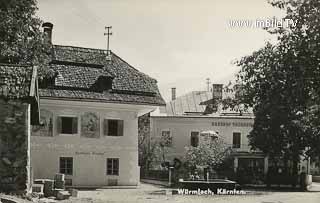 Gasthof Thurner  + Gasthaus Bischof in Würmlach - Hermagor - alte historische Fotos Ansichten Bilder Aufnahmen Ansichtskarten 