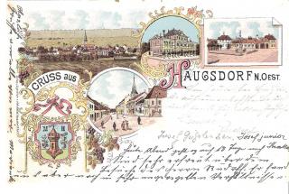Gruss aus Haugsdorf - Hollabrunn - alte historische Fotos Ansichten Bilder Aufnahmen Ansichtskarten 