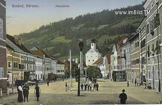 Gmünd - Hauptplatz - Gmünd in Kärnten - alte historische Fotos Ansichten Bilder Aufnahmen Ansichtskarten 