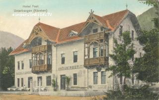 Unterbergen Hotel Post - Klagenfurt Land - alte historische Fotos Ansichten Bilder Aufnahmen Ansichtskarten 