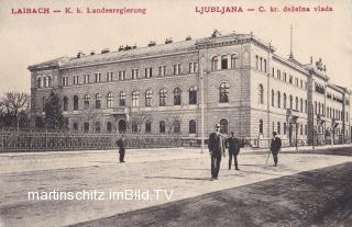 Laibach, K.k Landesregierung - Slowenien - alte historische Fotos Ansichten Bilder Aufnahmen Ansichtskarten 