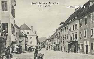 Unterer Platz - St. Veit an der Glan - alte historische Fotos Ansichten Bilder Aufnahmen Ansichtskarten 