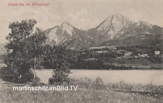 Panoramaansicht - Faak am See - alte historische Fotos Ansichten Bilder Aufnahmen Ansichtskarten 